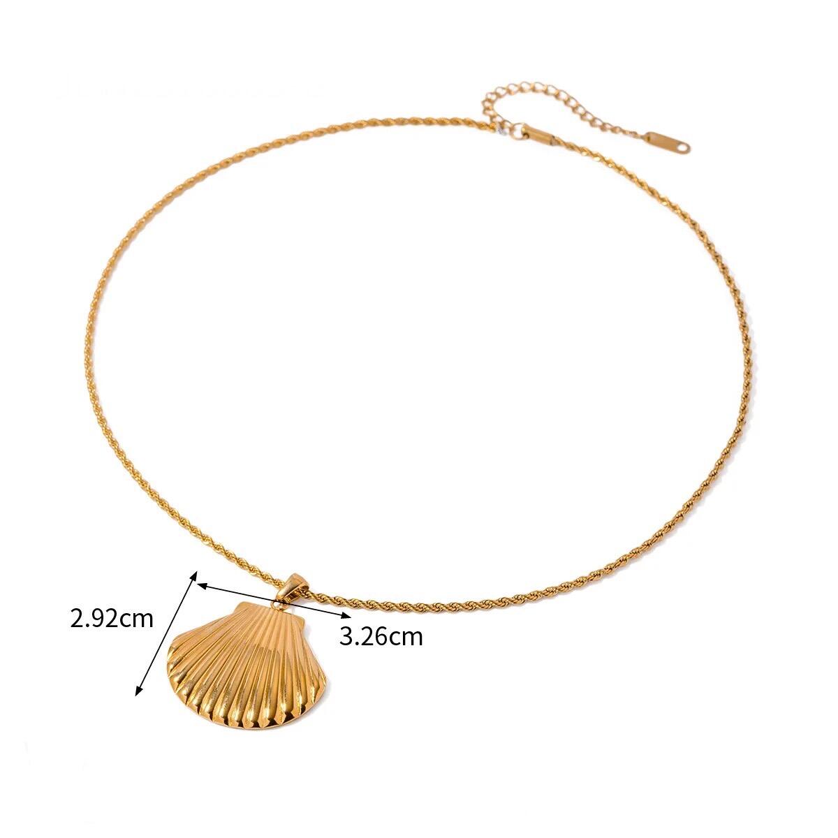 Sea Shell Kette Gold Silber K6286D