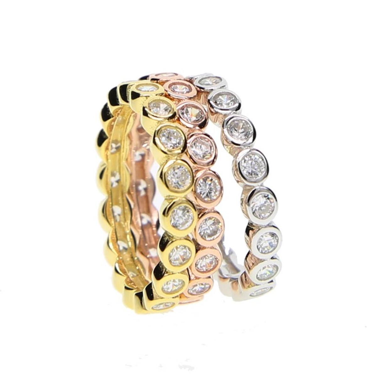 Sparkle Stones Ring Gold R5578D