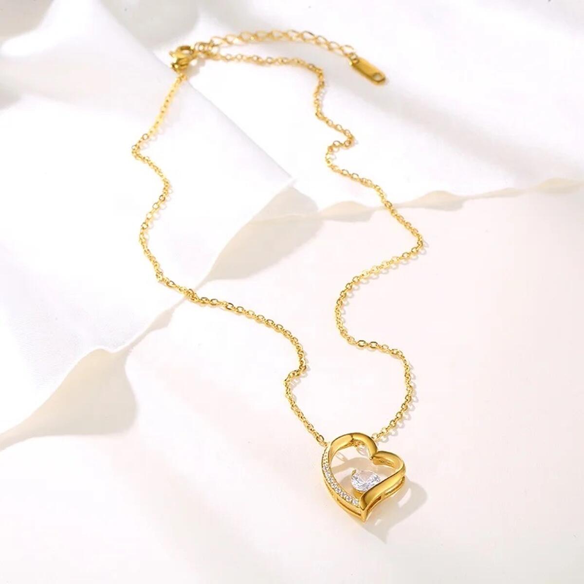 Heart Kette Gold K6270D