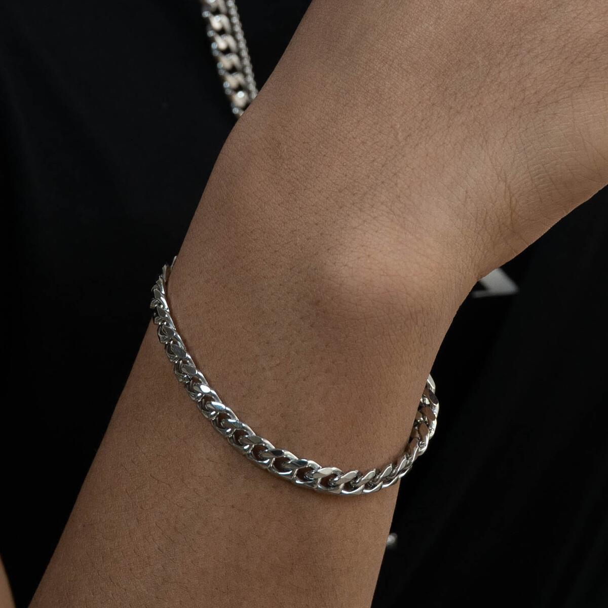 Armband Cuban Link  Silber  B3405D