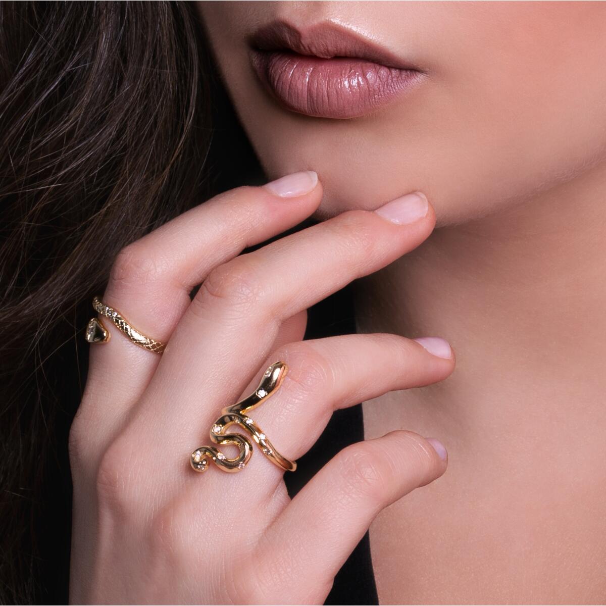 Snake Ring Gold R6014D