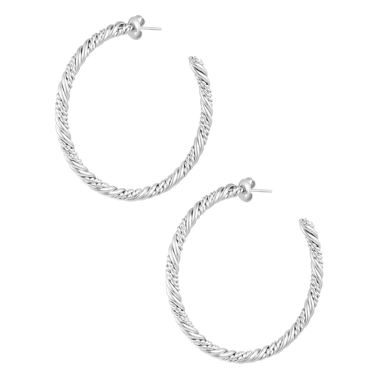 Twisted Hoops Large O6309D