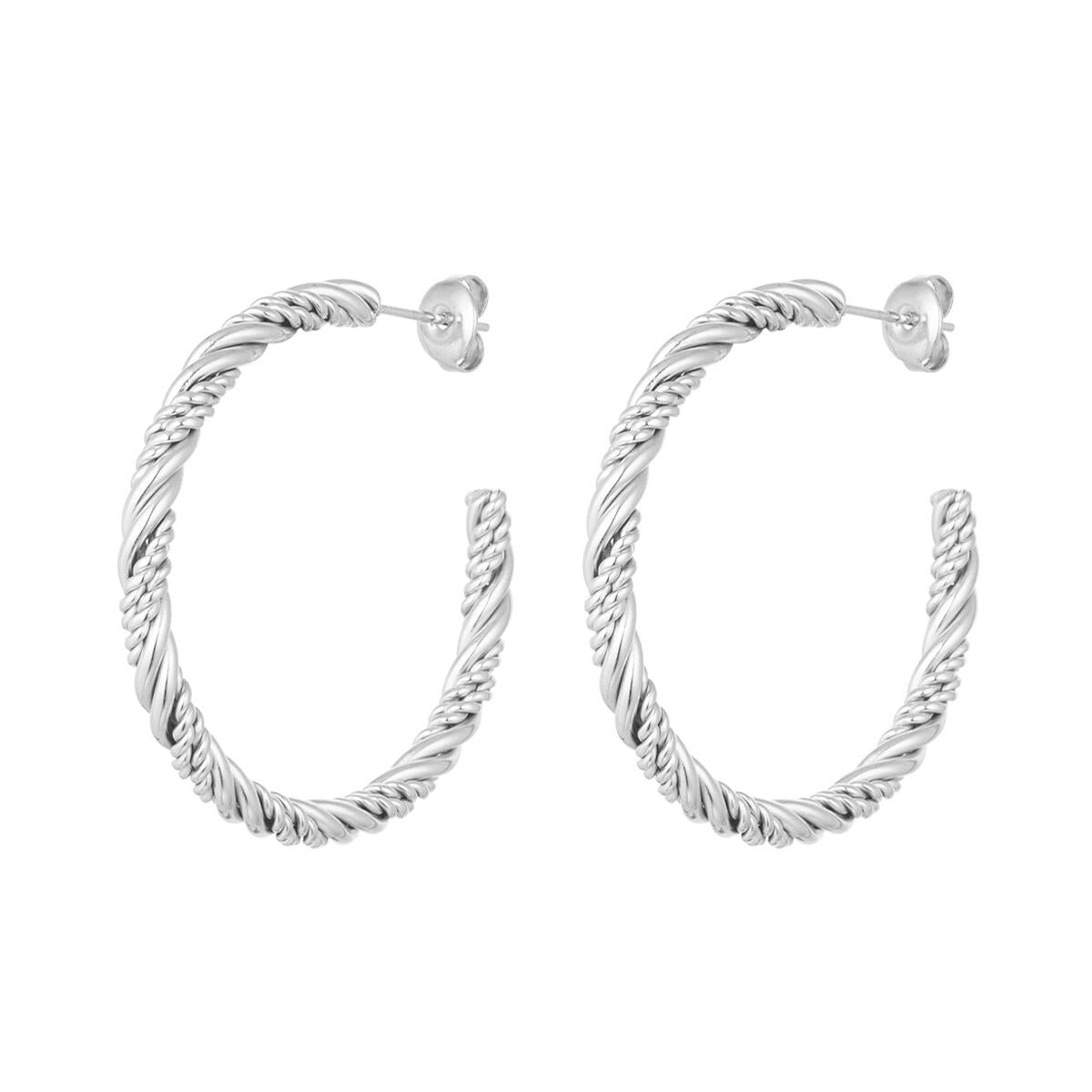 Twisted Hoops Large O6309D