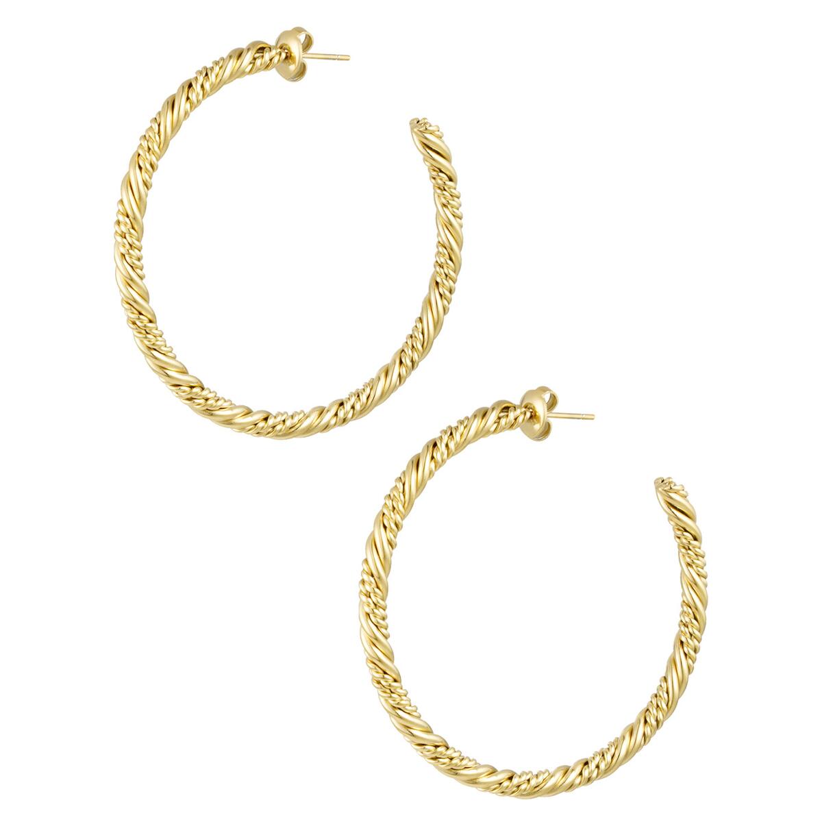 Twisted Hoops Large O6309D