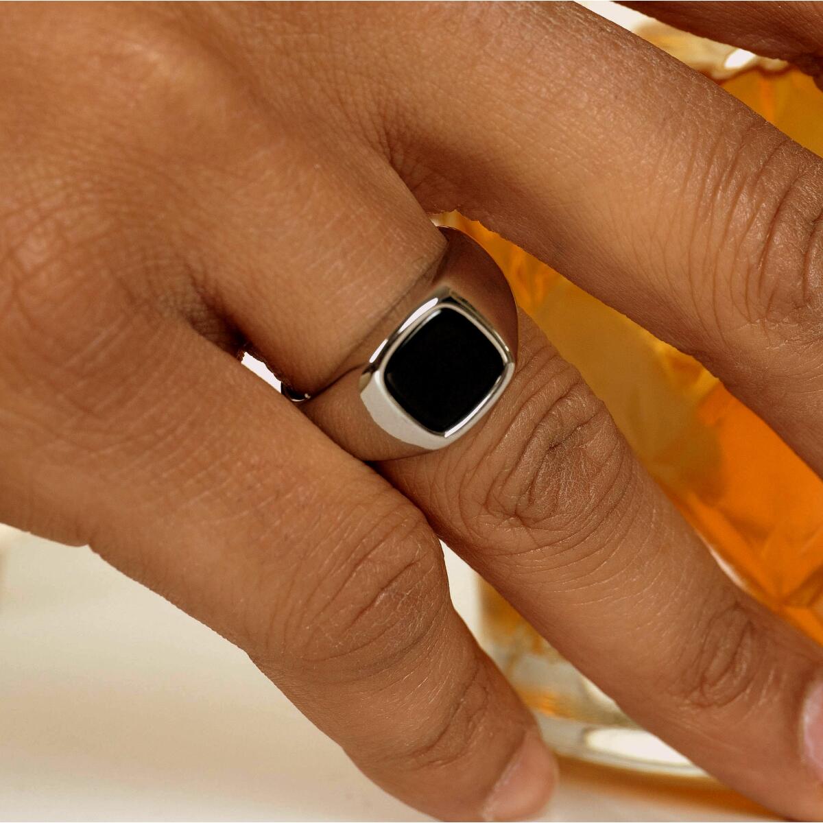 Esther Ring Silber Onyx R6047D