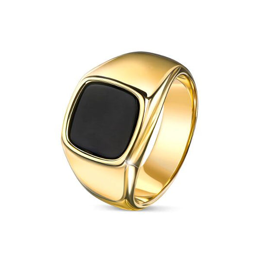 Esther Onyx Ring Gold R6046D