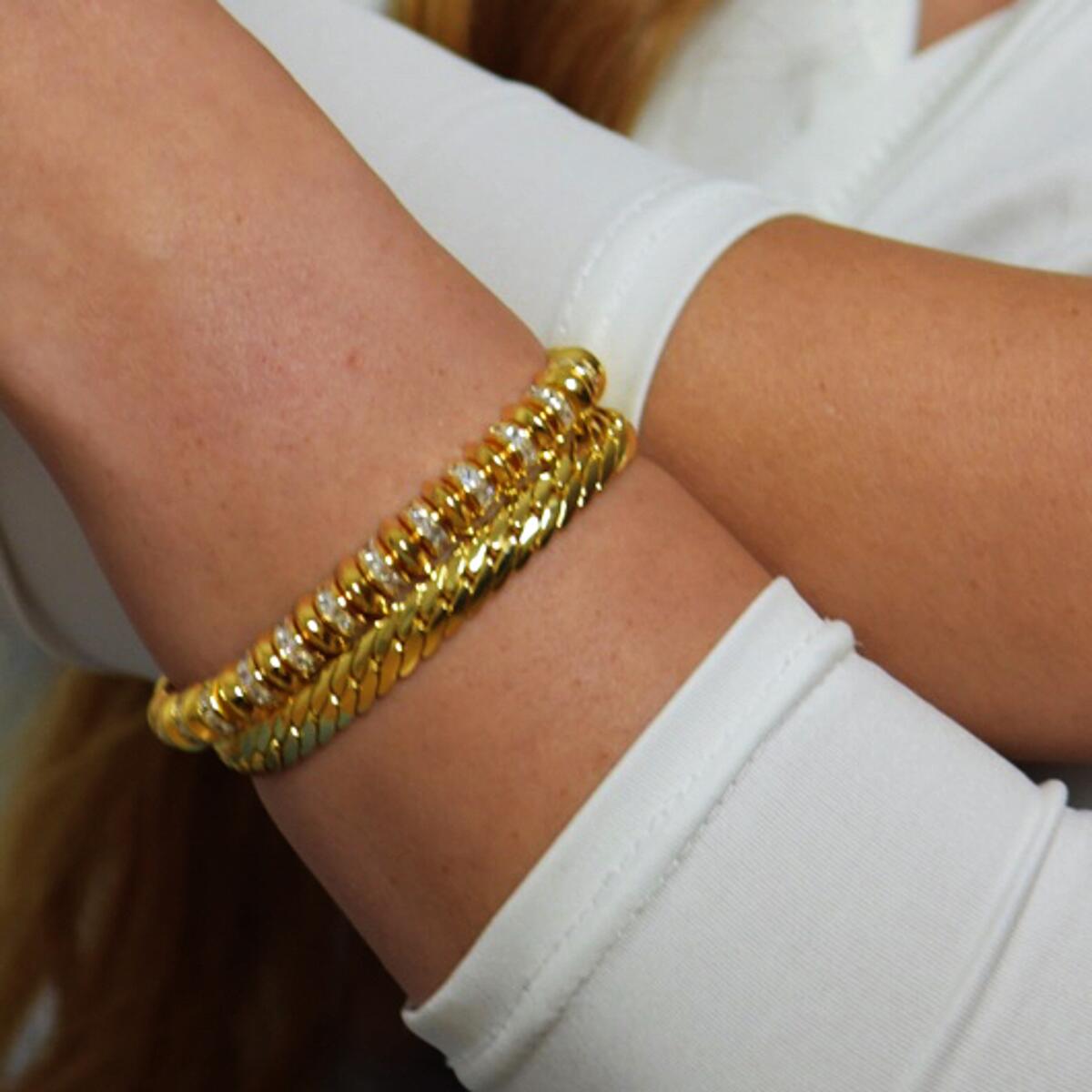 Ambre Armband Gold B6062D